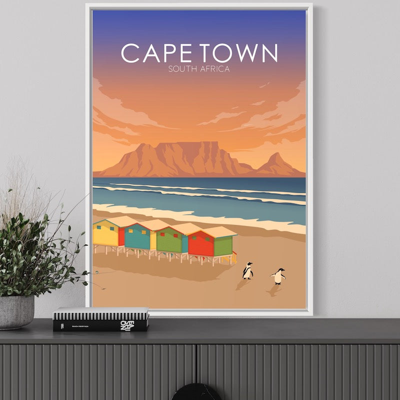 Cape Town Poster | Cape Town Wall Art | Cape Town Sunset Print