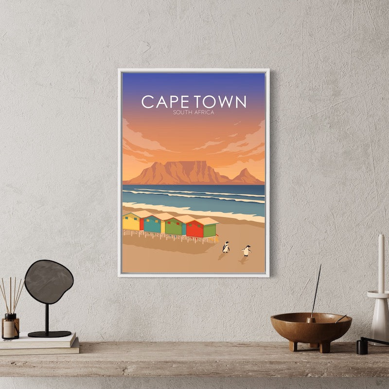 Cape Town Poster | Cape Town Wall Art | Cape Town Sunset Print