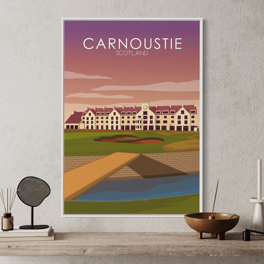 Carnoustie Golf Course Sunset Print