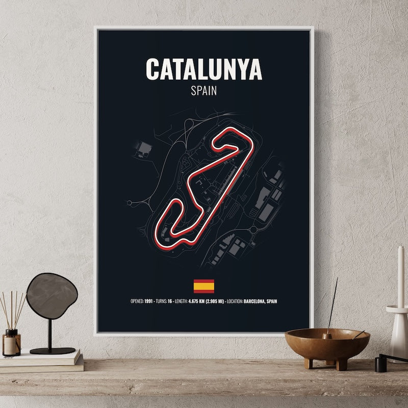 Catalunya F1 Grand Prix Poster | Catalunya F1 Grand Prix Print | Catalunya F1 Grand Prix Wall Art
