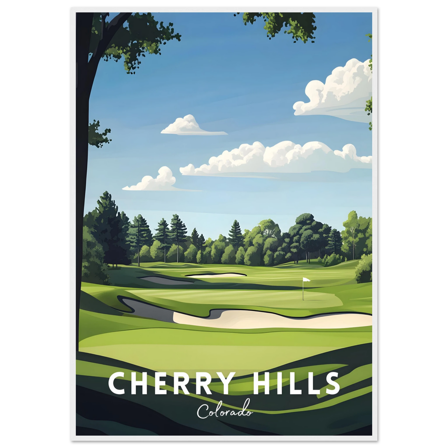 Cherry Hills Golf Poster