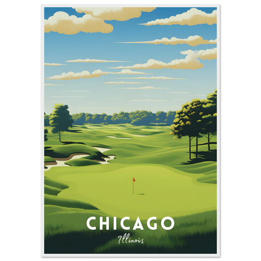 Chicago Golf Poster