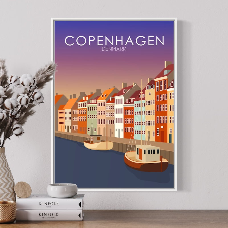 Copenhagen Sunset Poster | Copenhagen Sunset Print | Copenhagen Sunset Wall Art