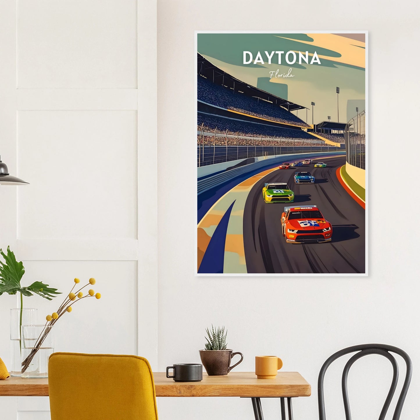 Daytona Race 500 Track Poster