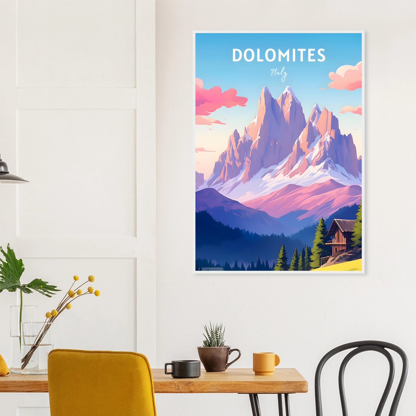 Dolomites Travel Poster