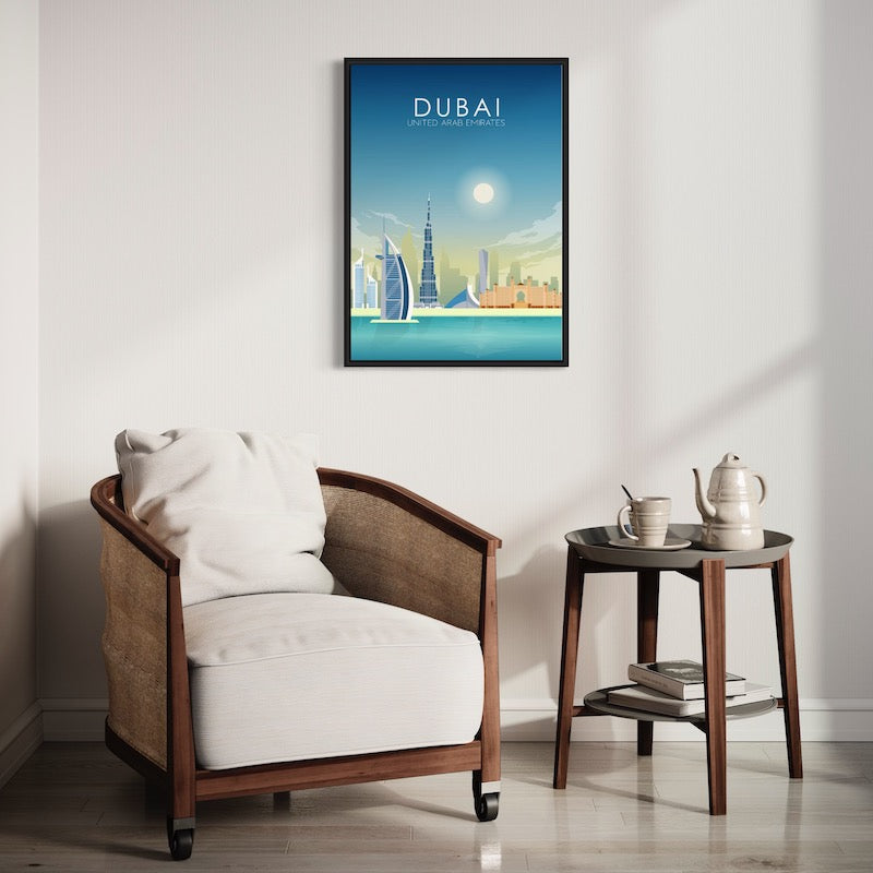 Dubai Poster | Dubai Wall Art | Dubai Daytime Print