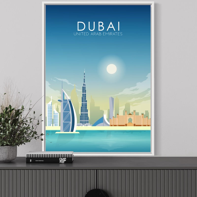 Dubai Poster | Dubai Wall Art | Dubai Daytime Print