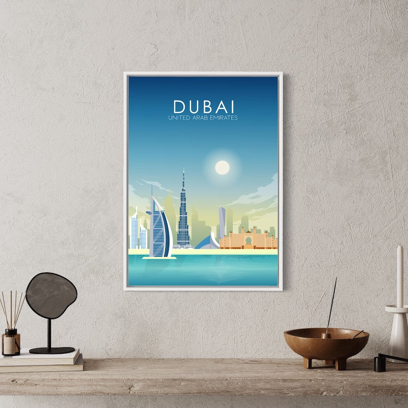 Dubai Poster | Dubai Wall Art | Dubai Daytime Print