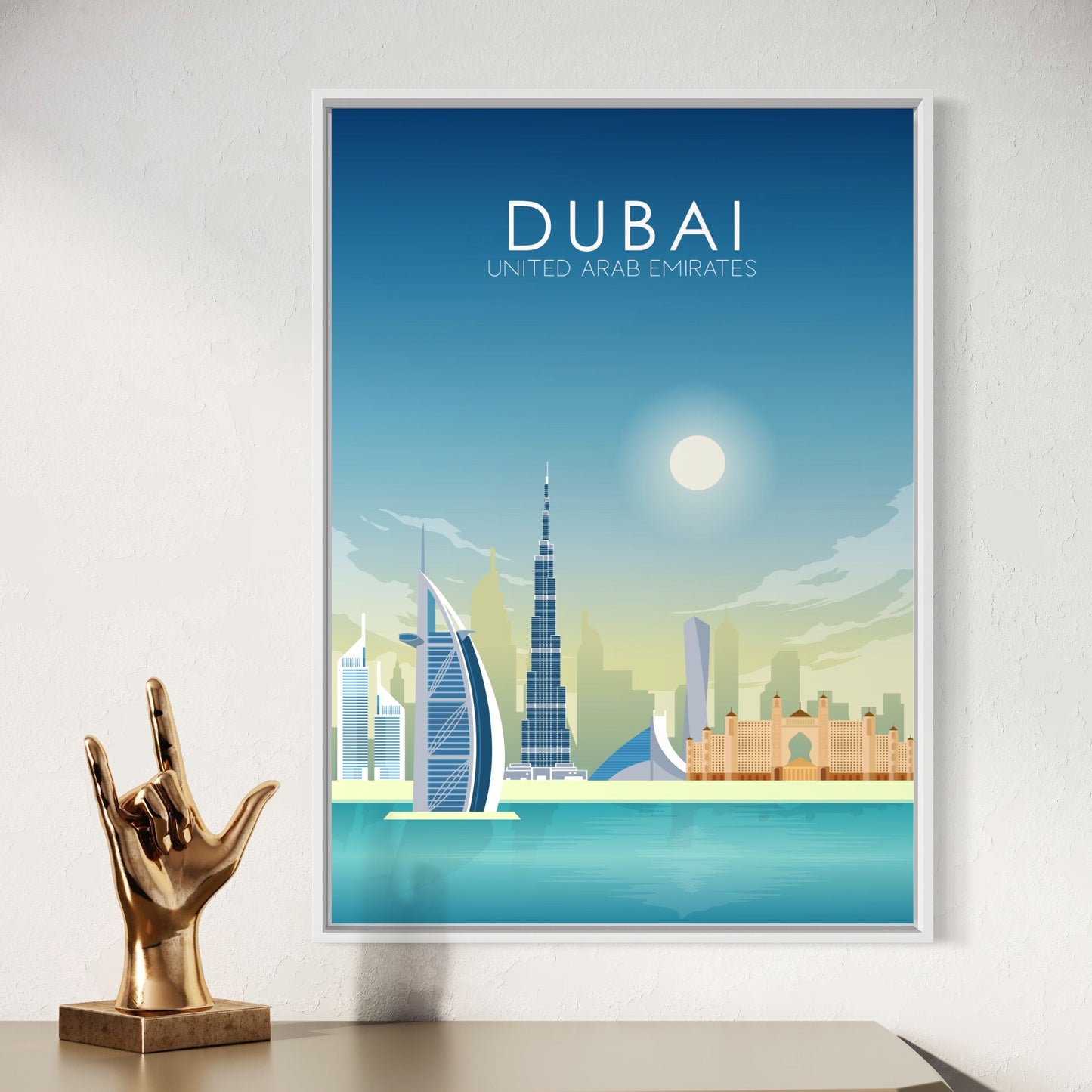 Dubai Poster | Dubai Wall Art | Dubai Daytime Print
