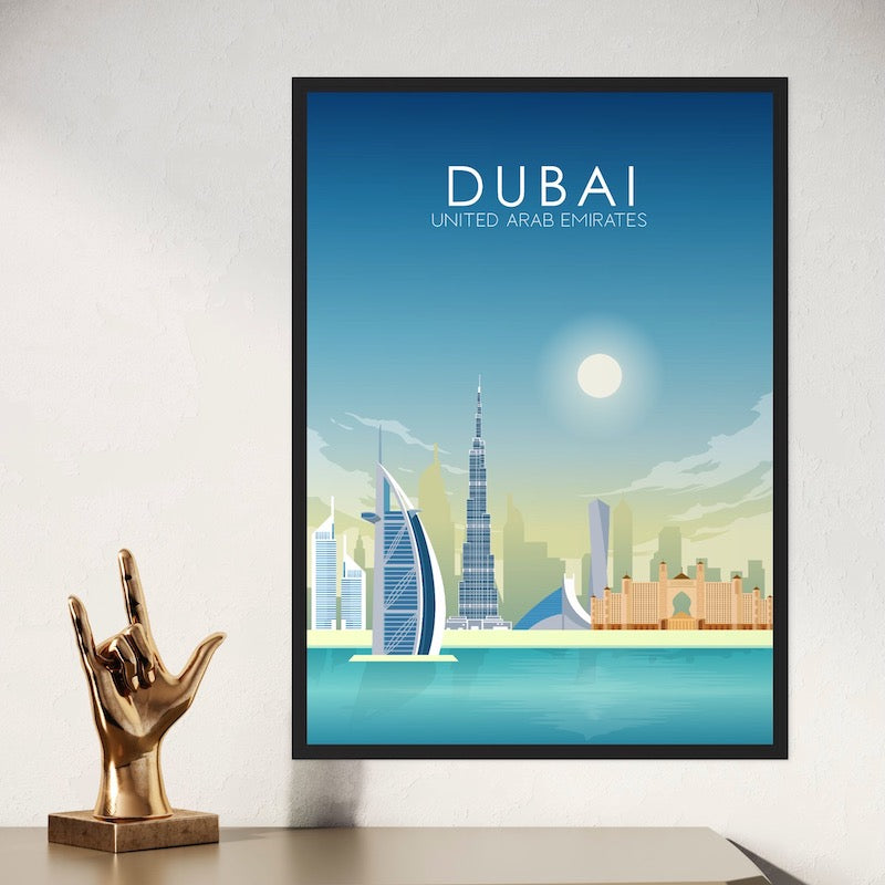 Dubai Poster | Dubai Wall Art | Dubai Daytime Print