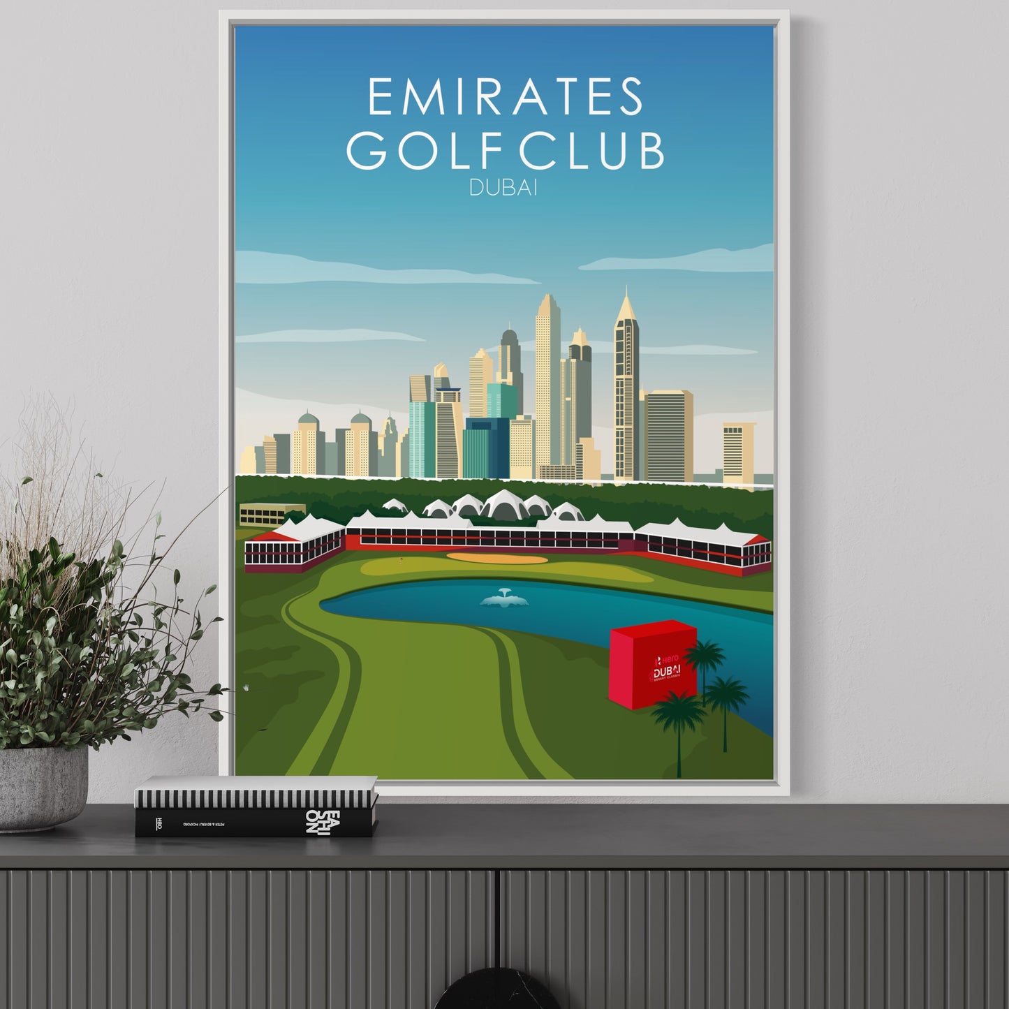 Emirates Golf Course Print -18th Hole