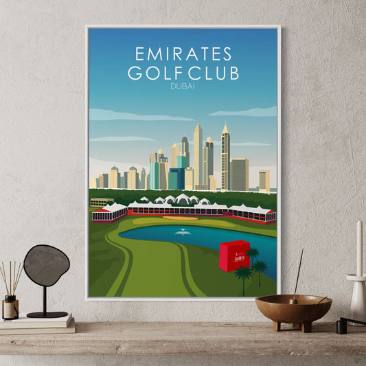 Emirates Golf Course Print -18th Hole