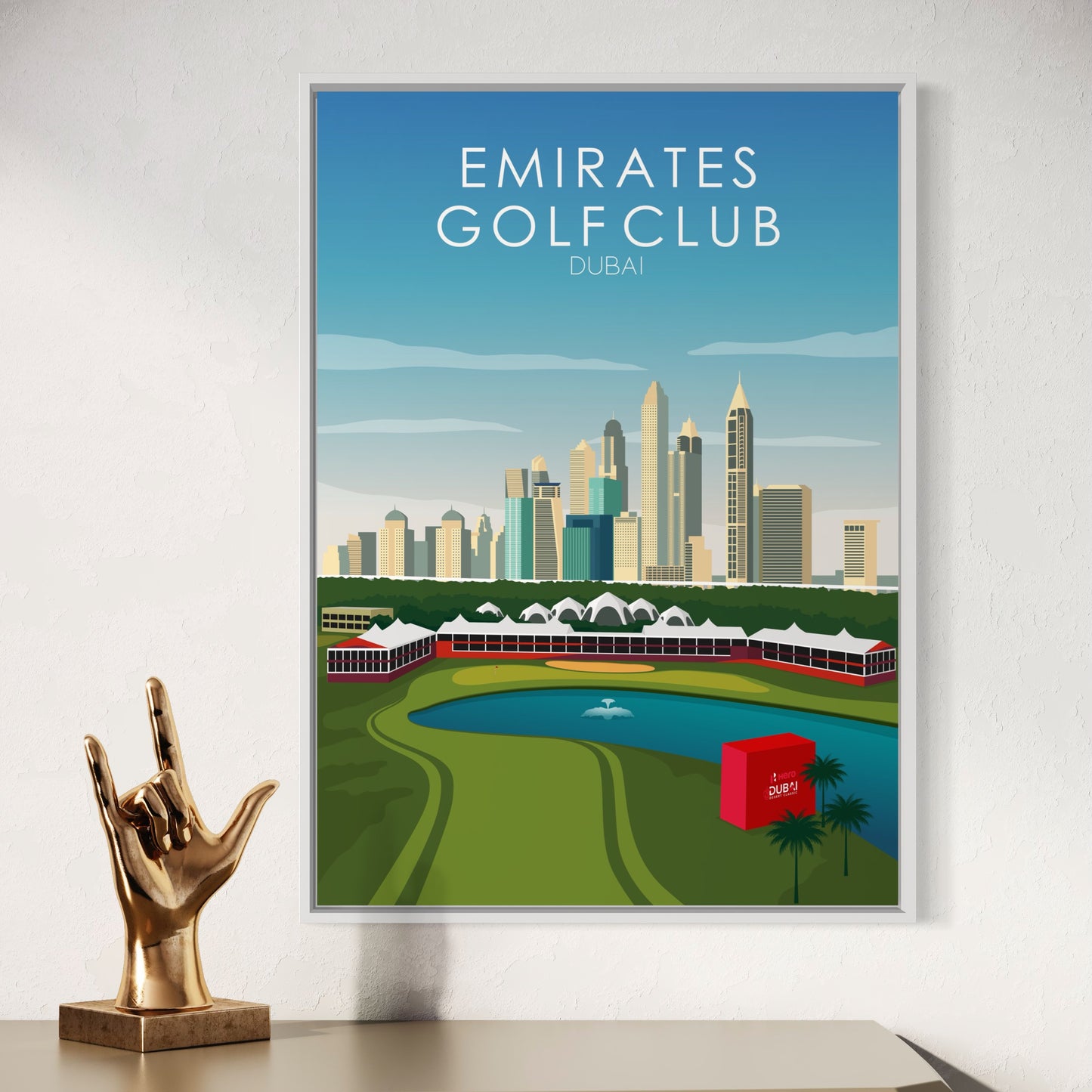 Emirates Golf Course Print -18th Hole