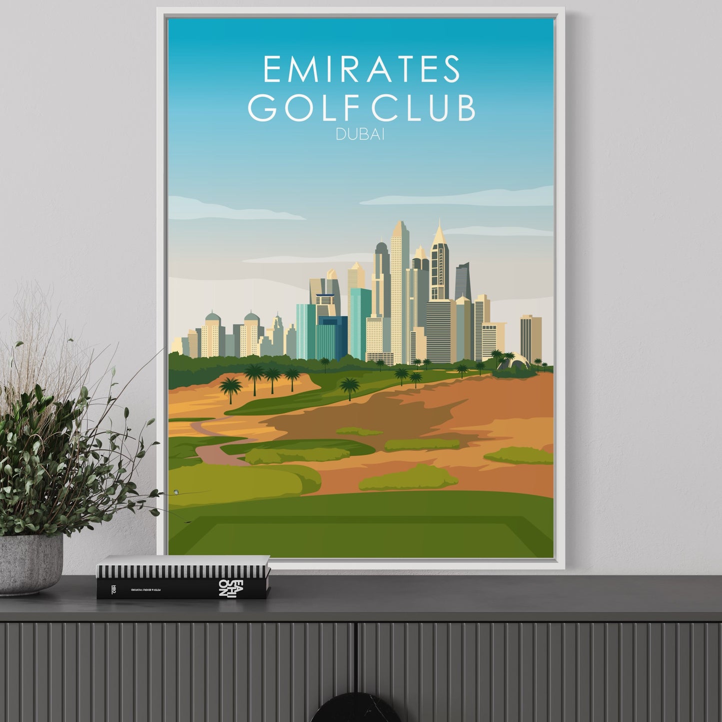 Emirates Golf Course Print - 8th Tee Box
