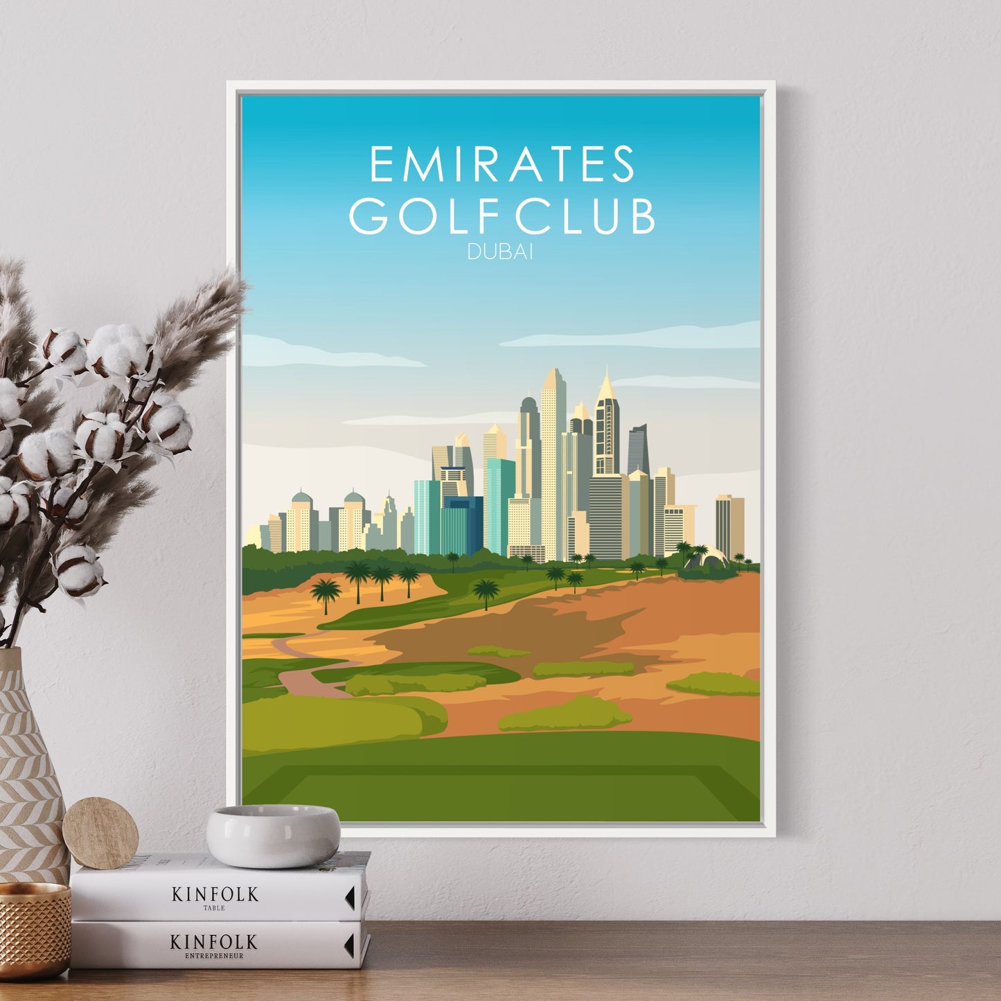 Emirates Golf Course Print - 8th Tee Box