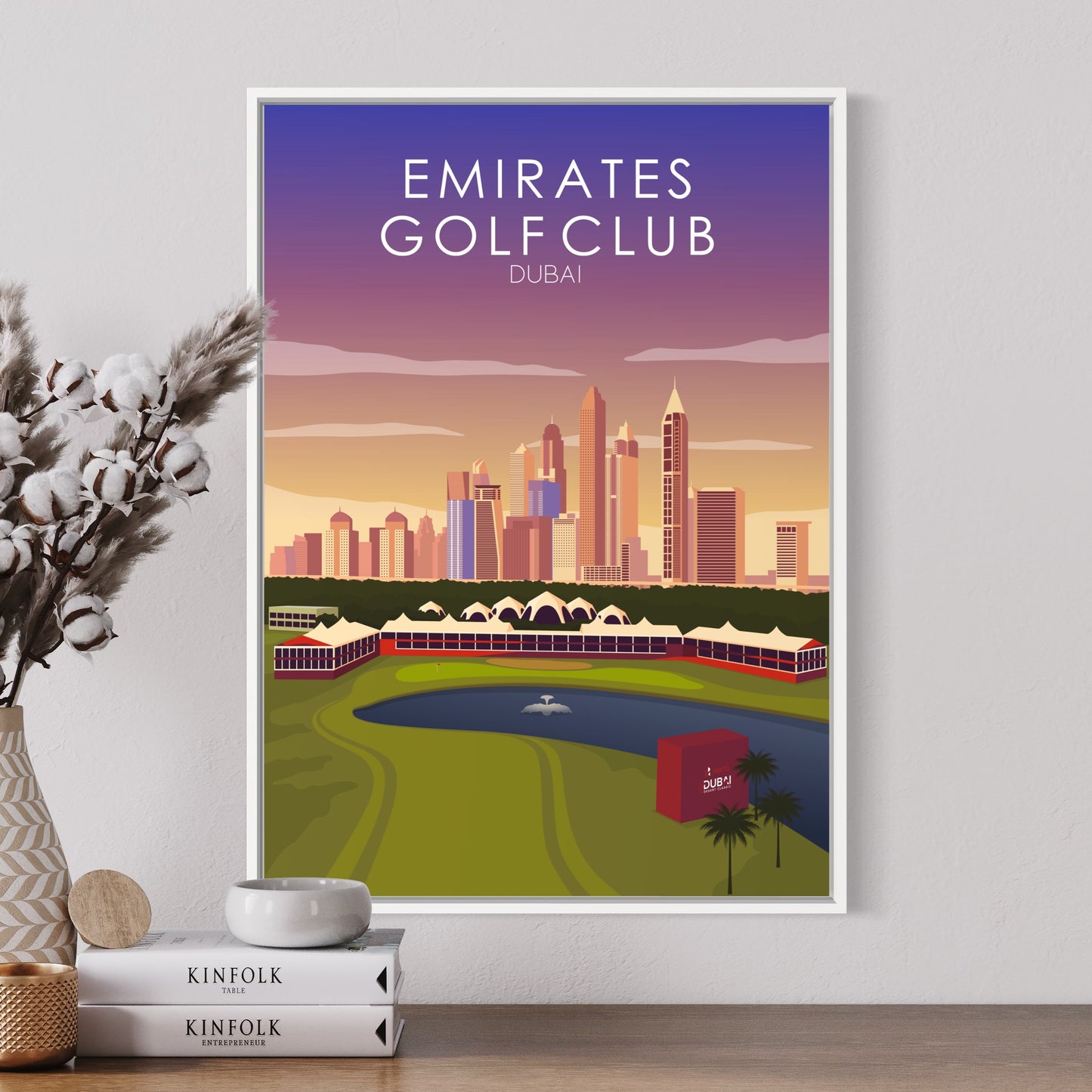 Emirates Sunset Golf Course Print - 18th Hole