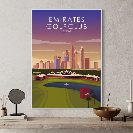 Emirates Sunset Golf Course Print - 18th Hole