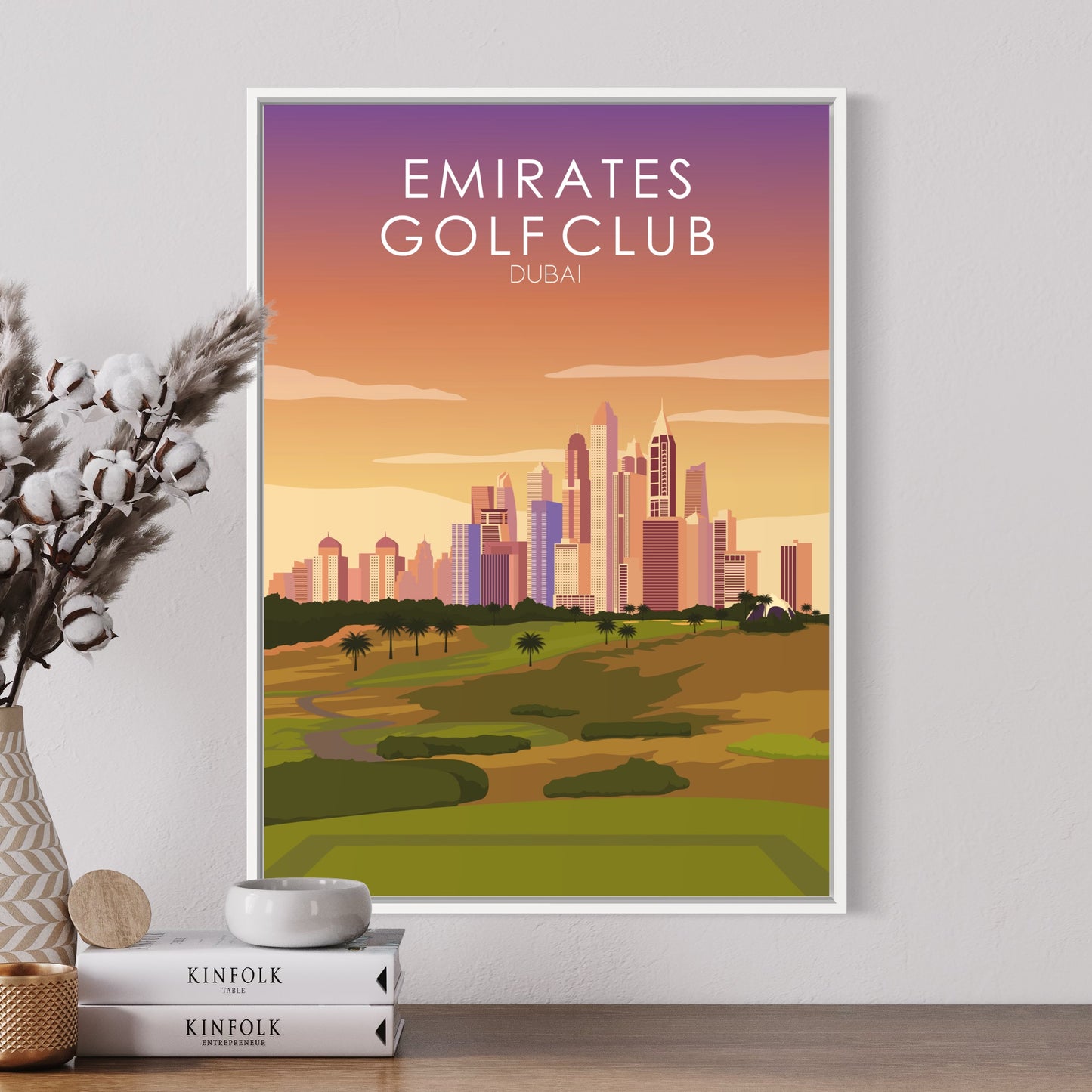 Emirates Sunset Golf Course Print - 8th Tee Box