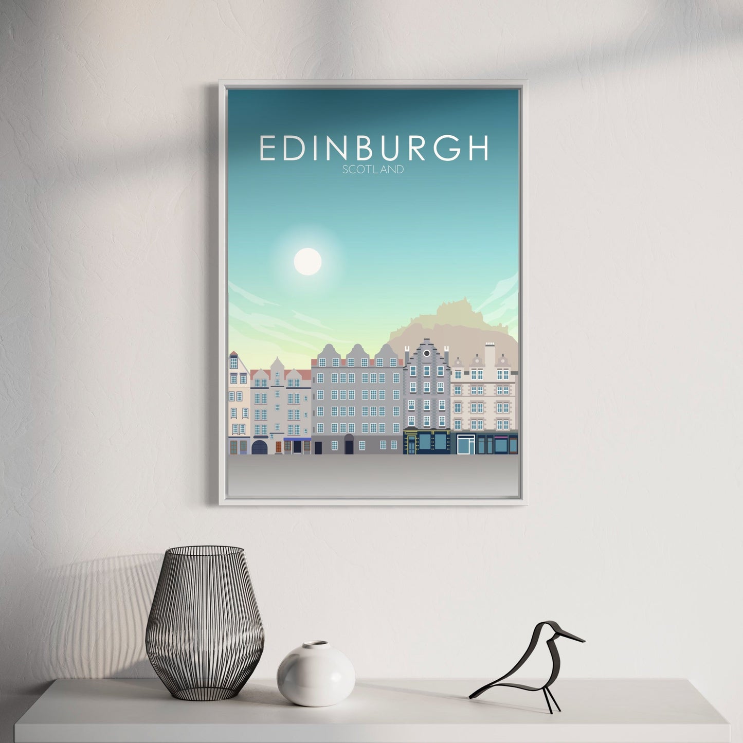 Edinburgh Poster | Edinburgh Wall Art | Edinburgh Daytime Print