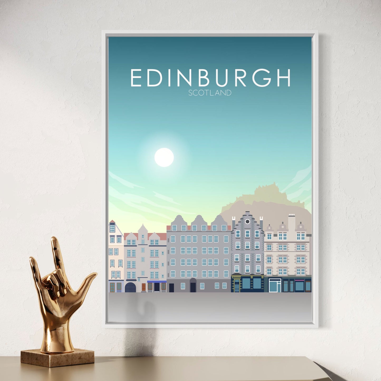 Edinburgh Poster | Edinburgh Wall Art | Edinburgh Daytime Print