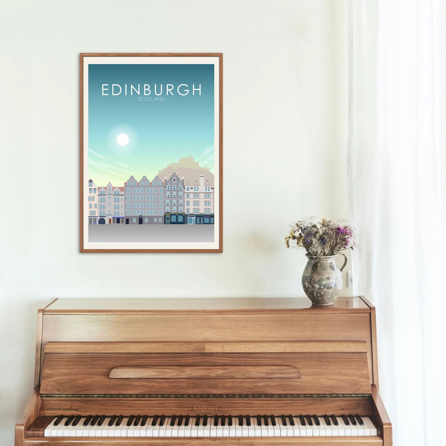 Edinburgh Poster | Edinburgh Wall Art | Edinburgh Daytime Print