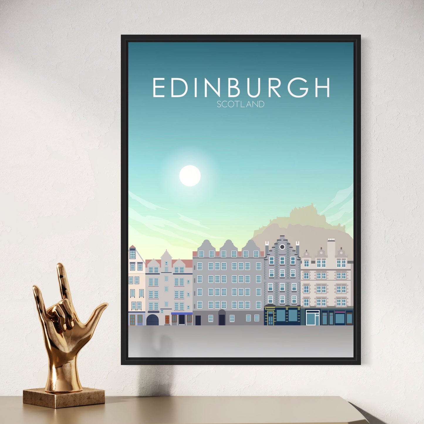Edinburgh Poster | Edinburgh Wall Art | Edinburgh Daytime Print