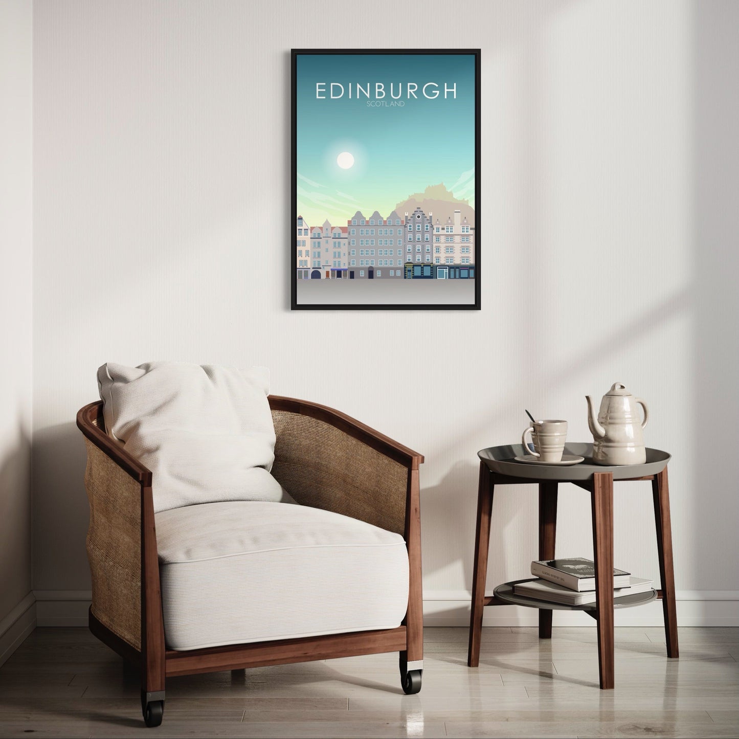 Edinburgh Poster | Edinburgh Wall Art | Edinburgh Daytime Print