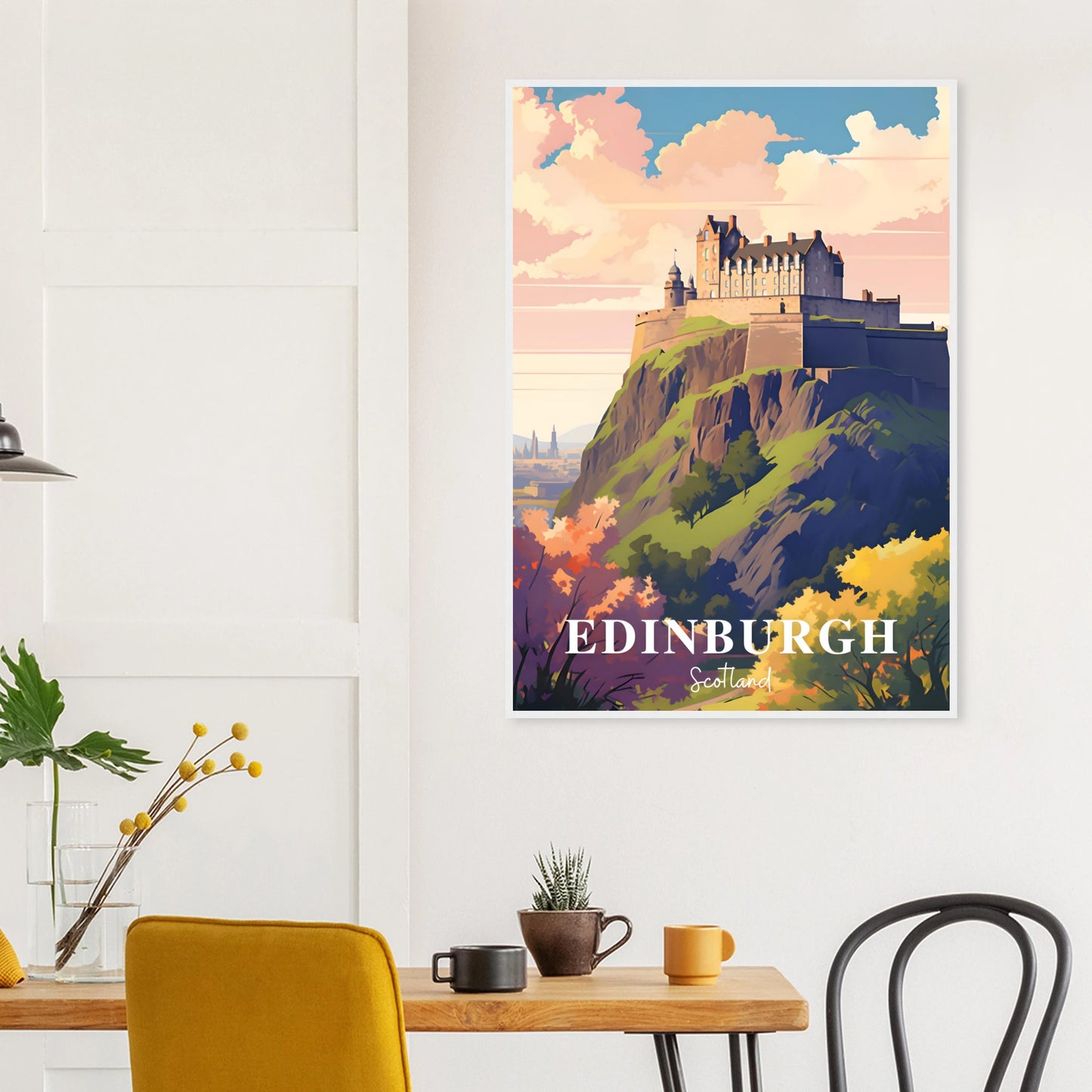 Edinburgh Poster Kitchen Mockup