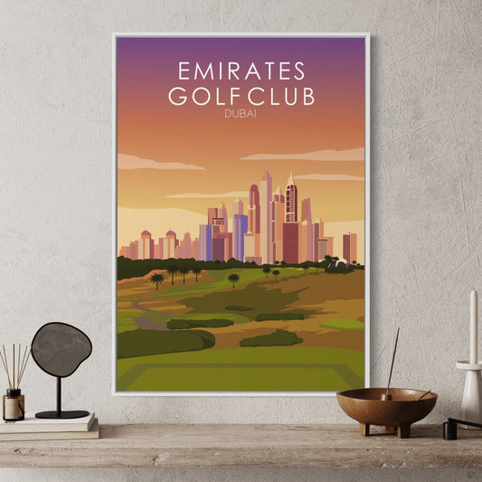 Emirates Sunset Golf Course Print - 8th Tee Box