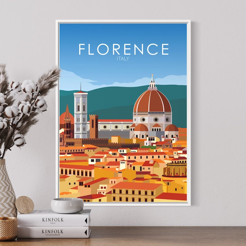 Florence Poster | Florence Wall Art | Florence Daytime Print