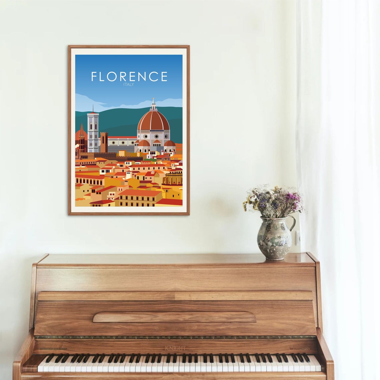 Florence Poster | Florence Wall Art | Florence Daytime Print