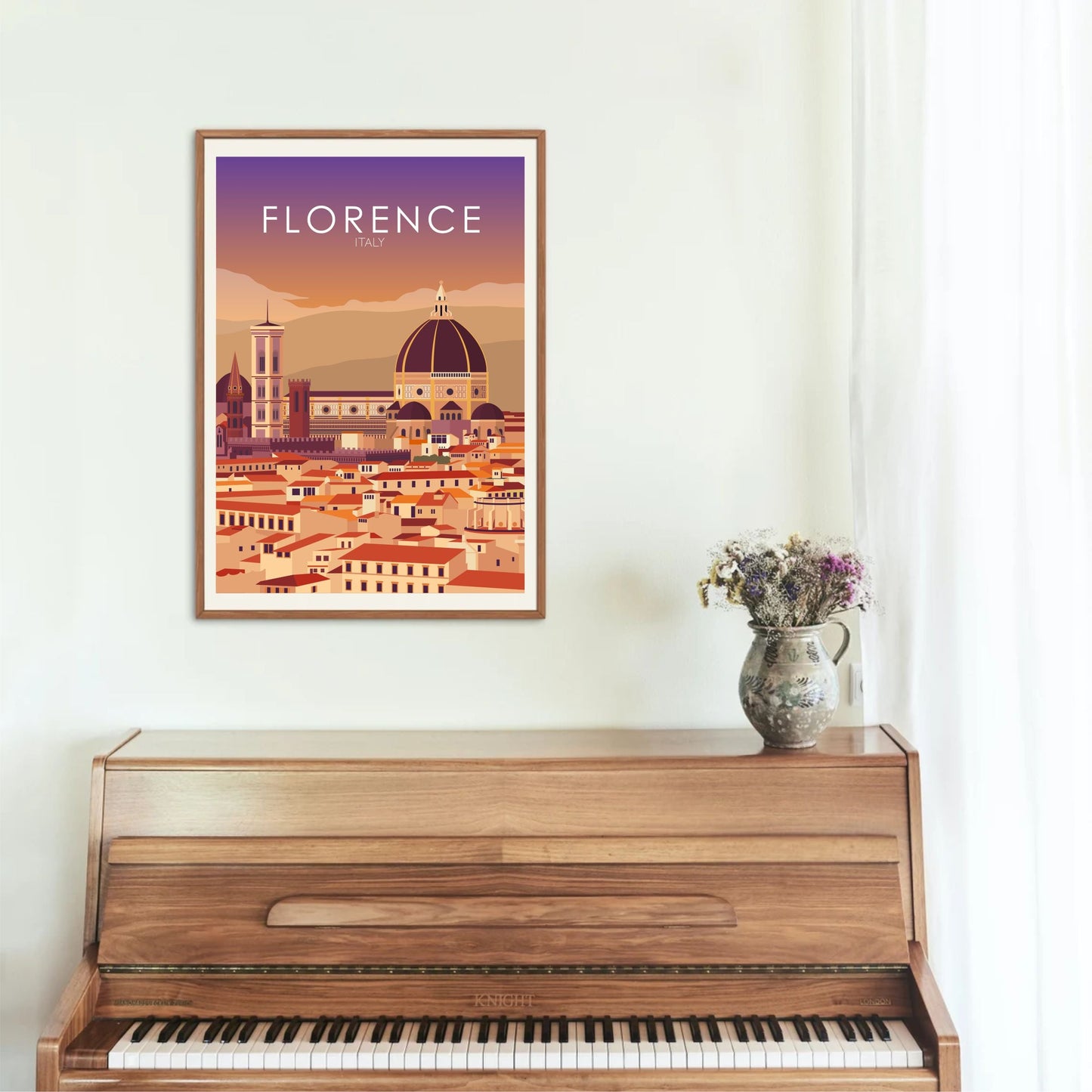 Florence Poster | Florence Wall Art | Florence Sunset Print