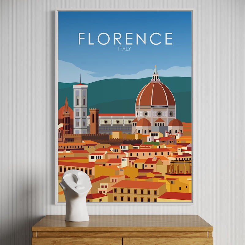 Florence Poster | Florence Wall Art | Florence Daytime Print