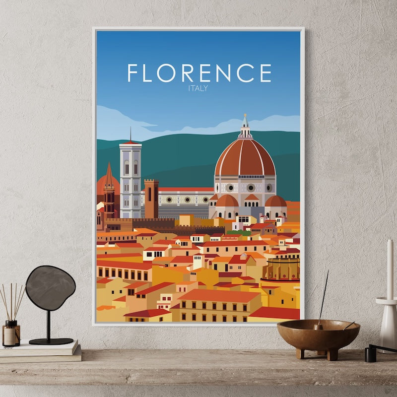 Florence Poster | Florence Wall Art | Florence Daytime Print