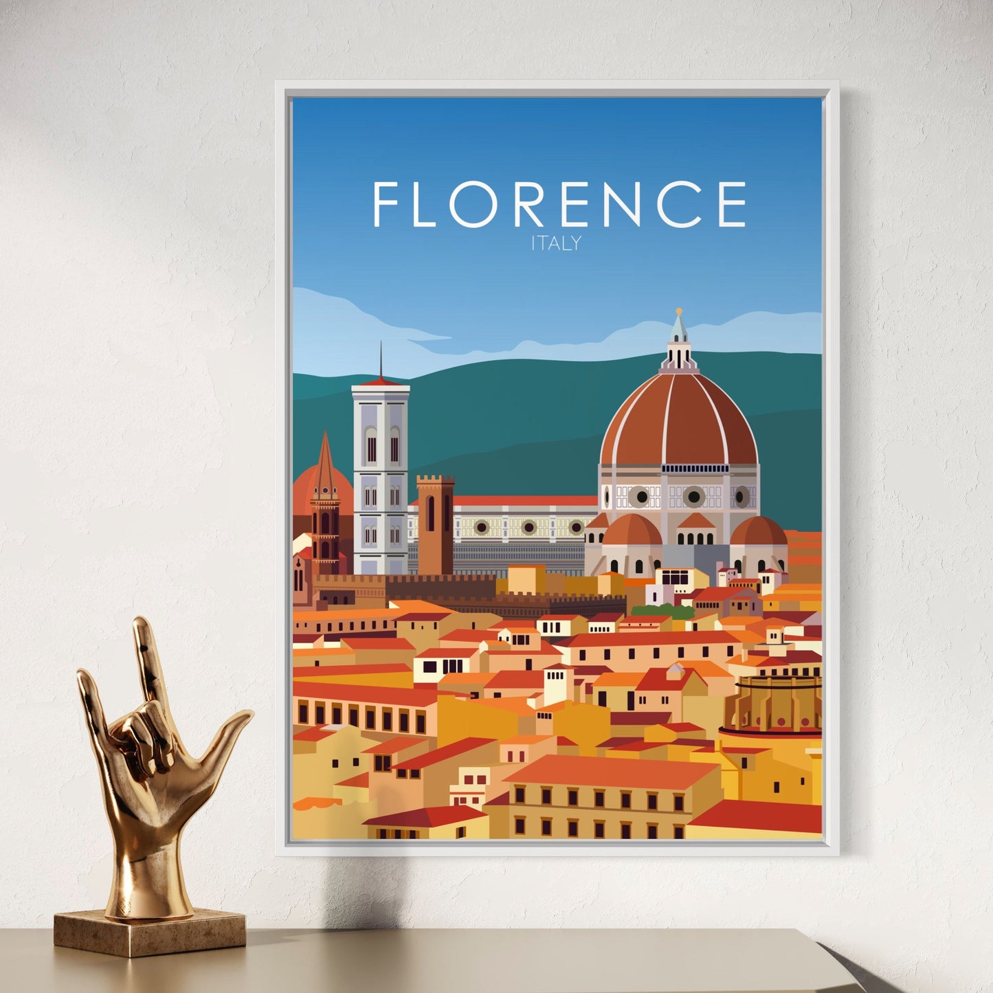 Florence Poster | Florence Wall Art | Florence Daytime Print
