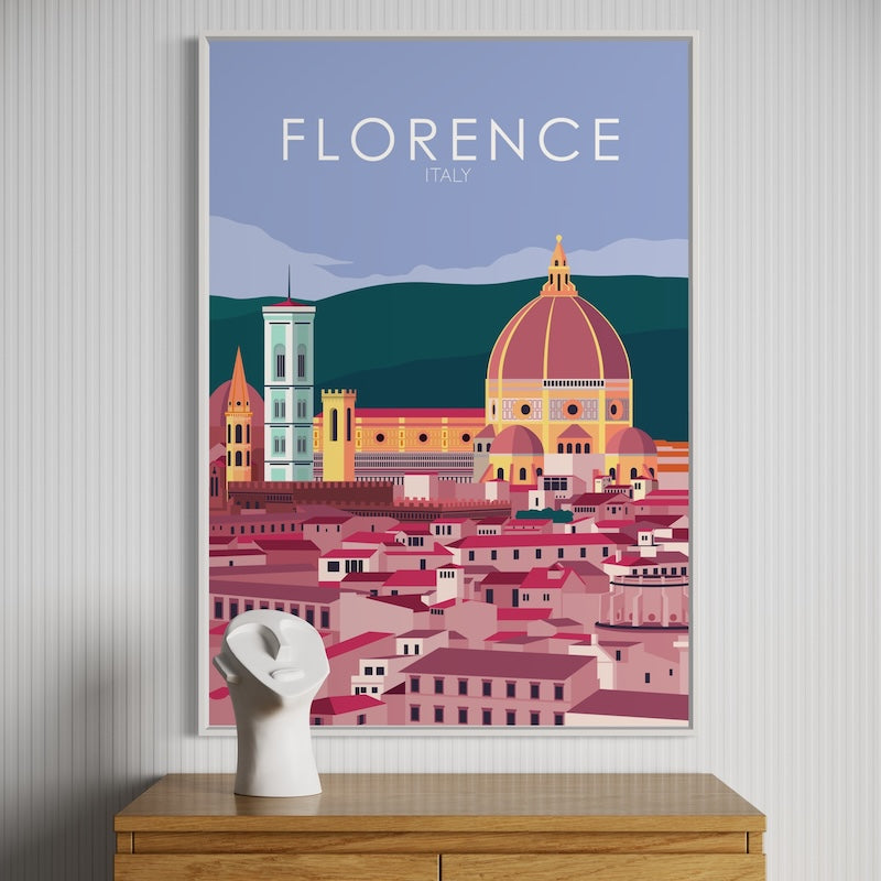 Florence Poster | Florence Wall Art | Florence Pastel Print