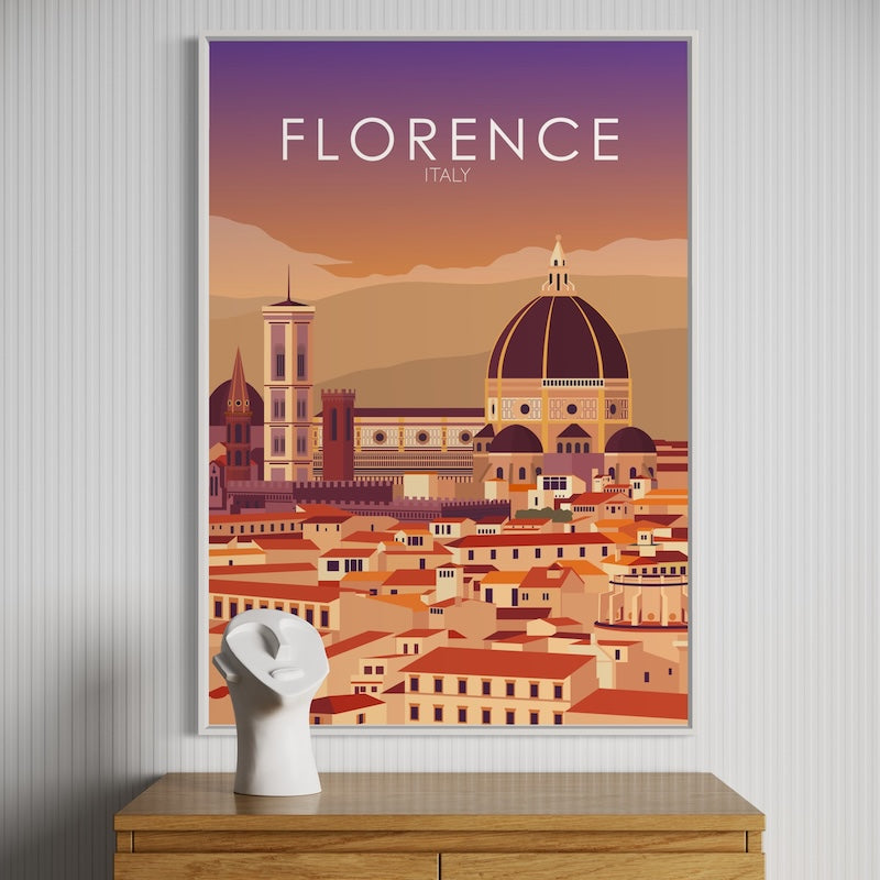 Florence Poster | Florence Wall Art | Florence Sunset Print