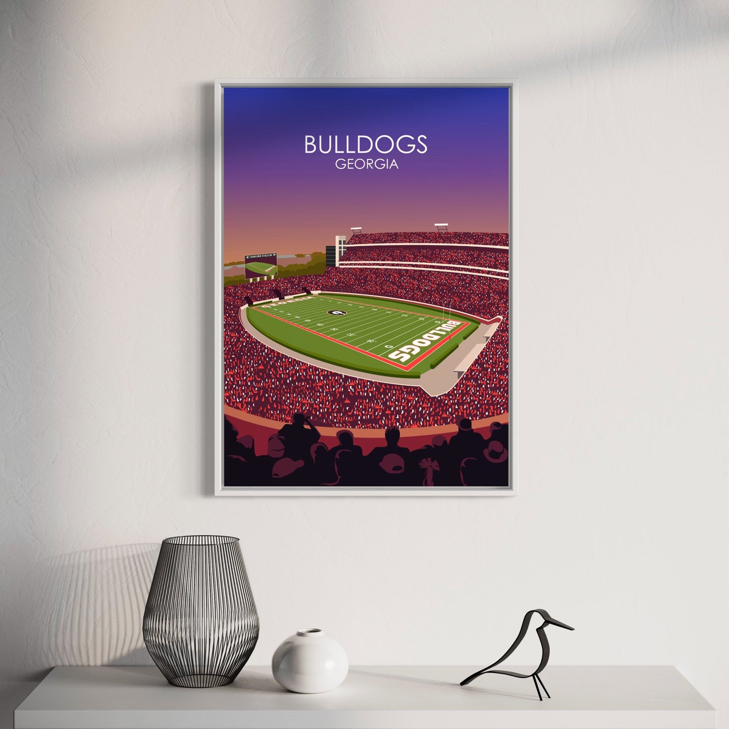 Georgia Bulldogs Poster | Sanford Stadium Poster | University of Georgia College Football Stadium Print