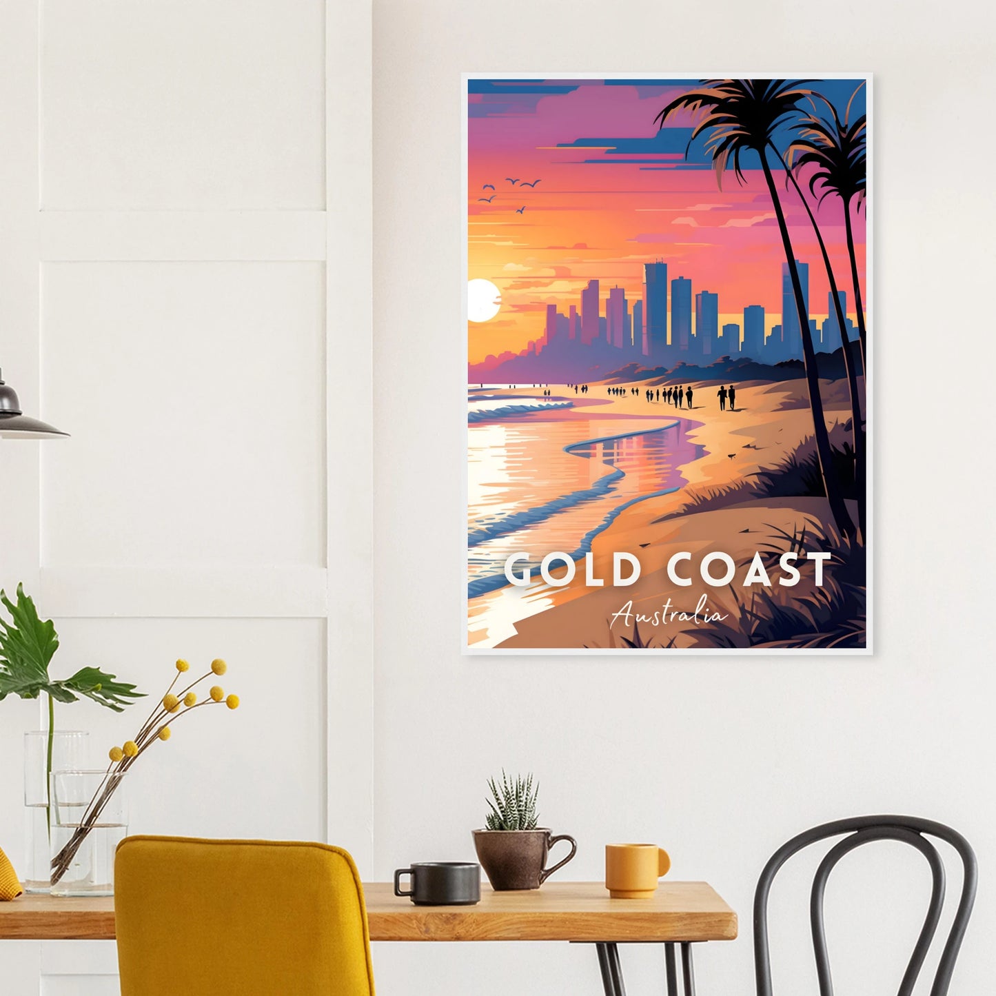 Gold Coast Poster Kitchen mockup