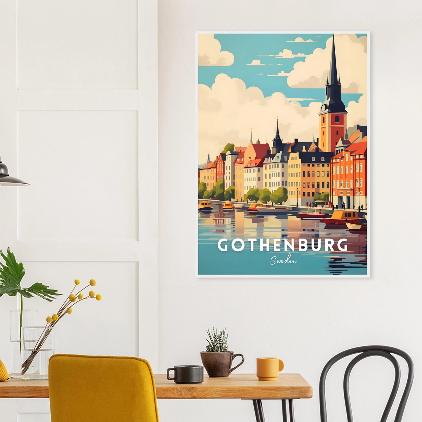Gothenburg Poster Kitchen Mockup