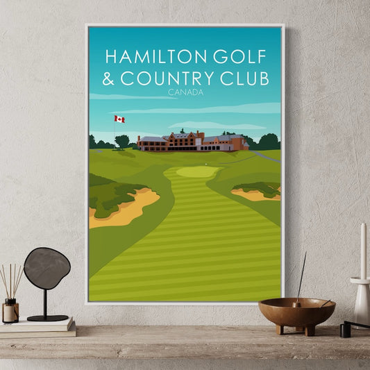 Hamilton Golf and Country Club PGA Golf Poster - Daytime