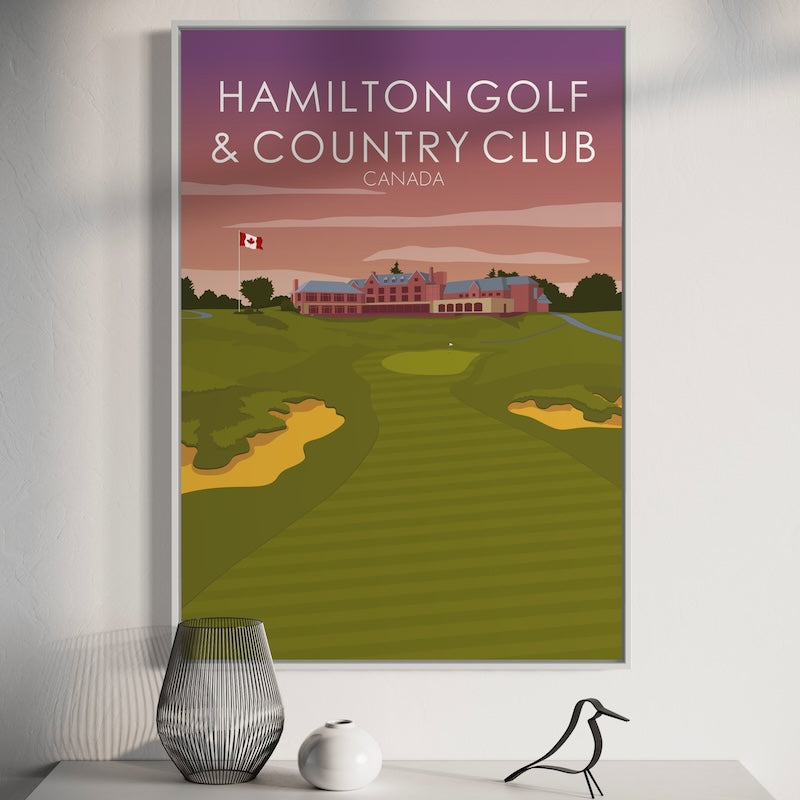Hamilton Golf and Country Club PGA Golf Poster - Sunset