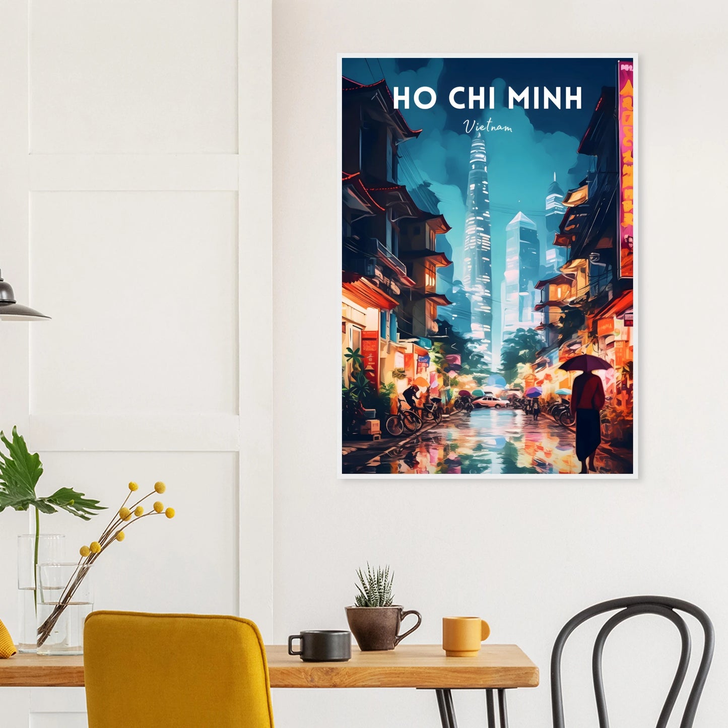 Ho Chi Minh, Vietnam Travel Poster