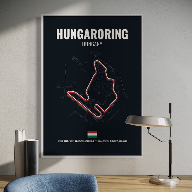 Hungaroring F1 Grand Prix Poster | Hungaroring F1 Grand Prix Print | Hungaroring F1 Grand Prix Wall Art