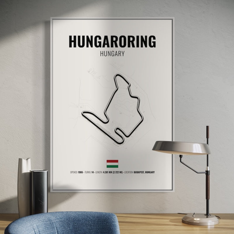 Hungaroring F1 Grand Prix Poster | Hungaroring F1 Grand Prix Print | Hungaroring F1 Grand Prix Wall Art