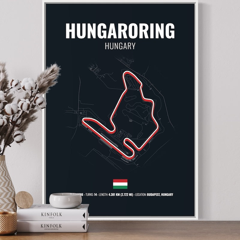 Hungaroring F1 Grand Prix Poster | Hungaroring F1 Grand Prix Print | Hungaroring F1 Grand Prix Wall Art