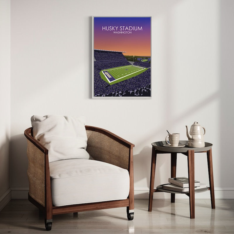Husky Stadium Poster | University of Washington College Football Print