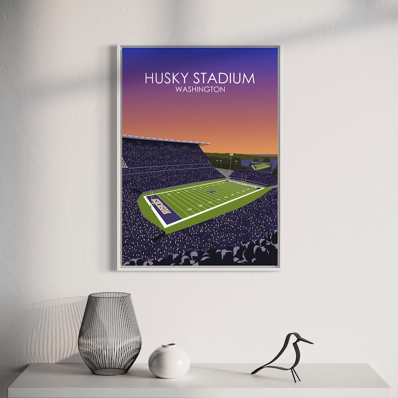 Husky Stadium Poster | University of Washington College Football Print