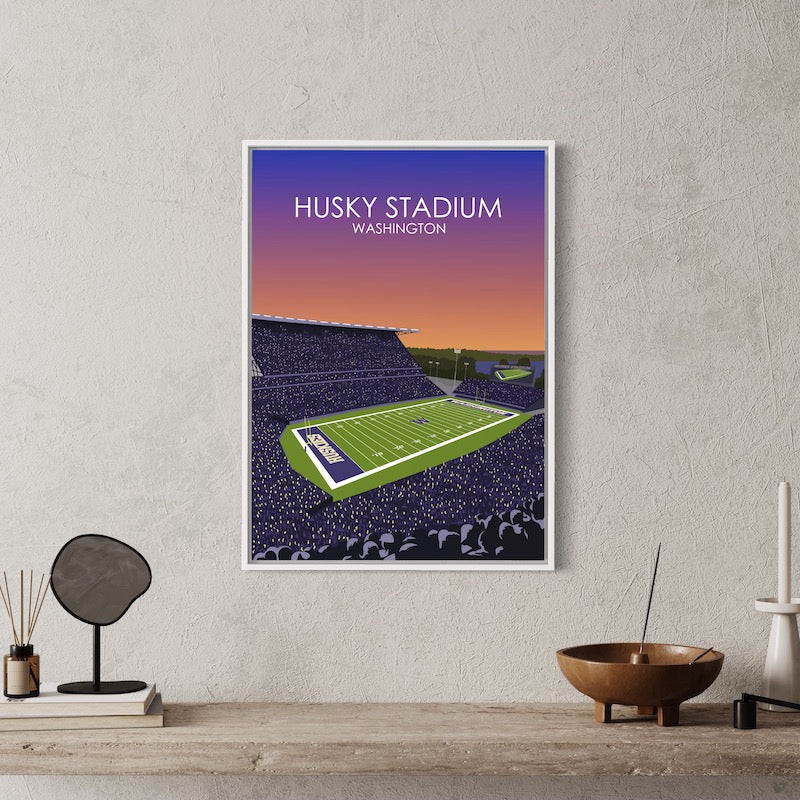 Husky Stadium Poster | University of Washington College Football Print