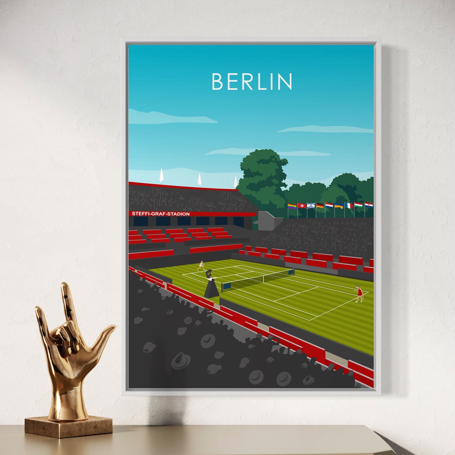 Berlin Open WTA Poster | Berlin Open Print | Berlin Open Tennis Wall Art
